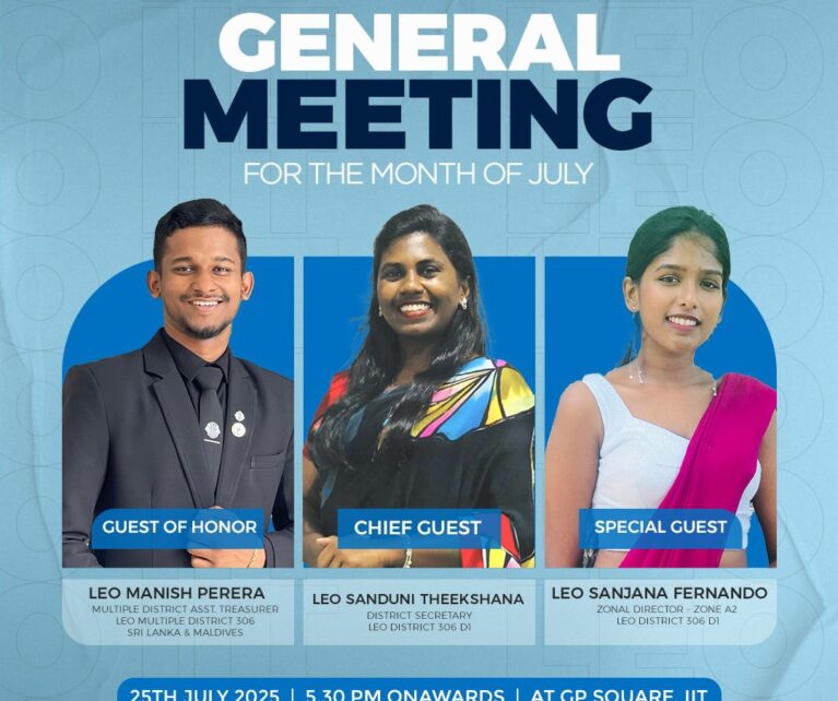 General Meeting for the Month of July