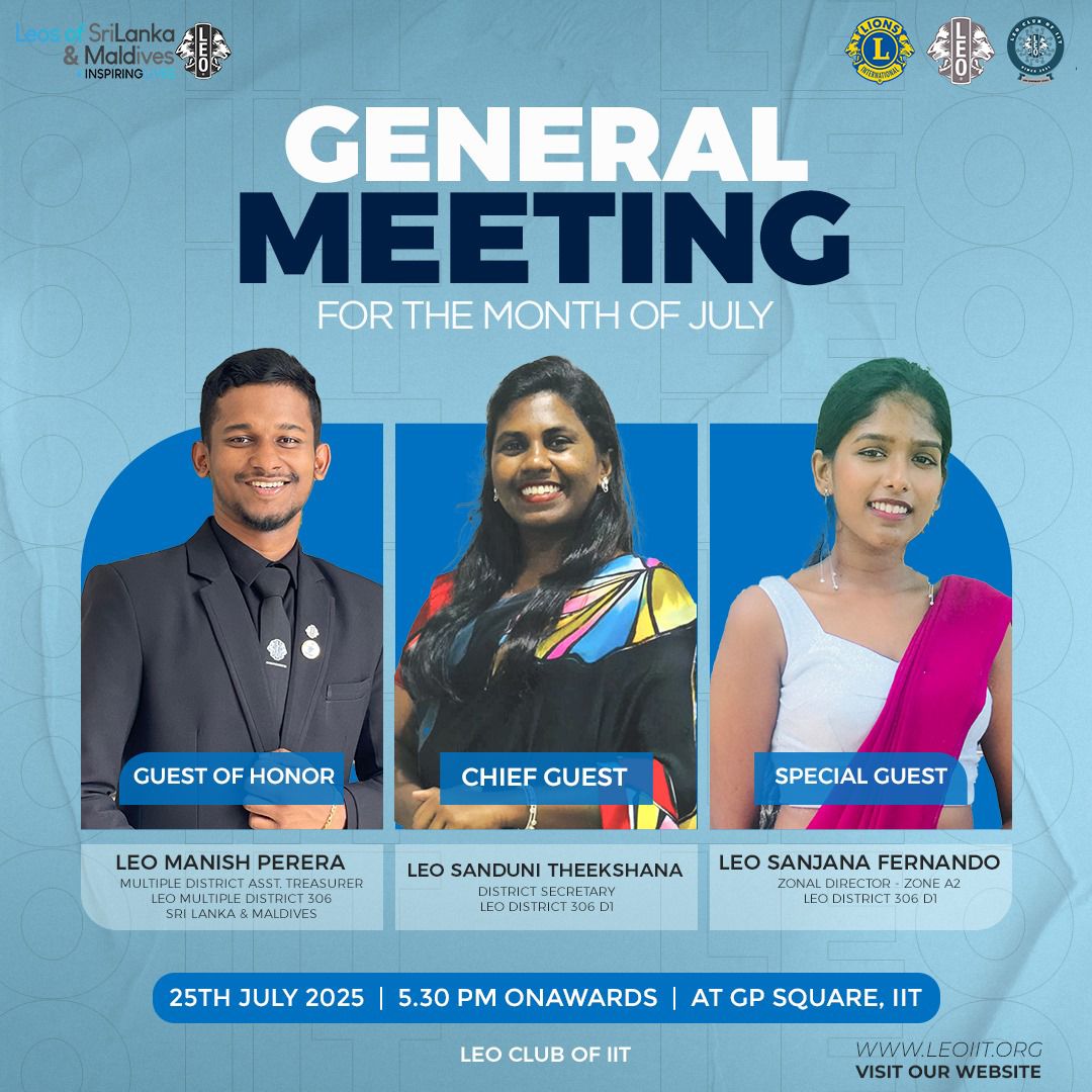 General Meeting for the Month of July